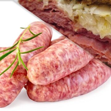 All Natural Reuben Brats