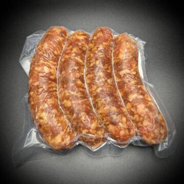 BUFFALO BLEU CHEESE CHICKEN BRATS
